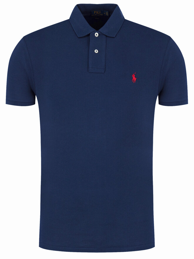 Polo Ralph Lauren Polo Ralph Lauren Поло Core Replen 710795080 Cиній Slim Fit