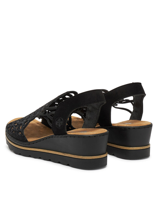 Rieker Sandales Rieker 67465-00 Melns