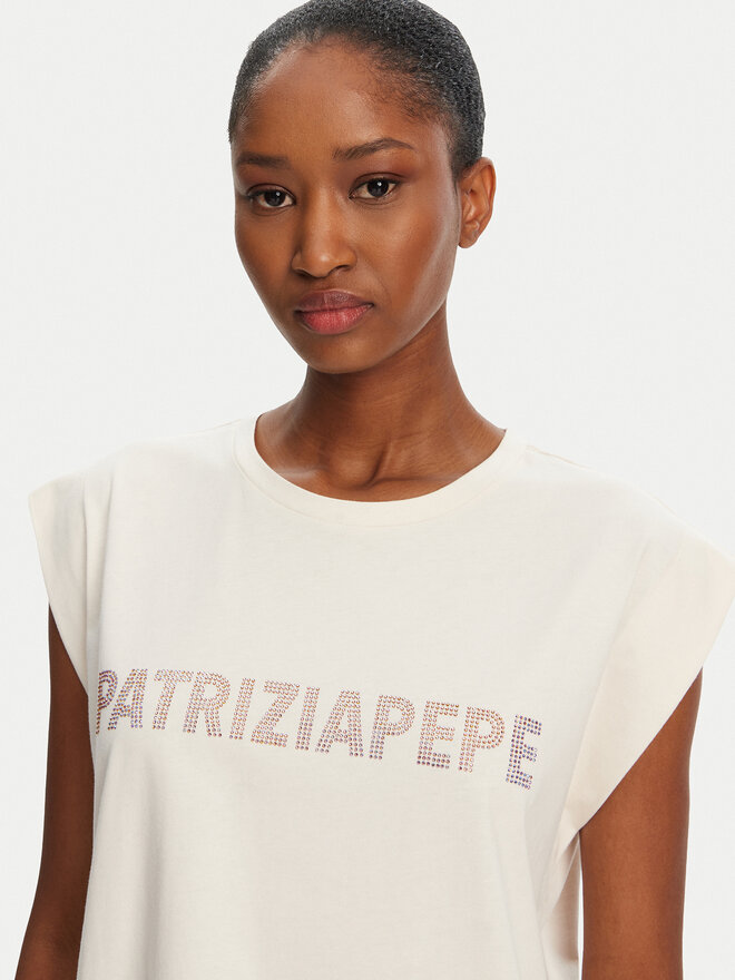 Patrizia Pepe Patrizia Pepe Camiseta 2M4418/J295-B823 Beis Regular Fit