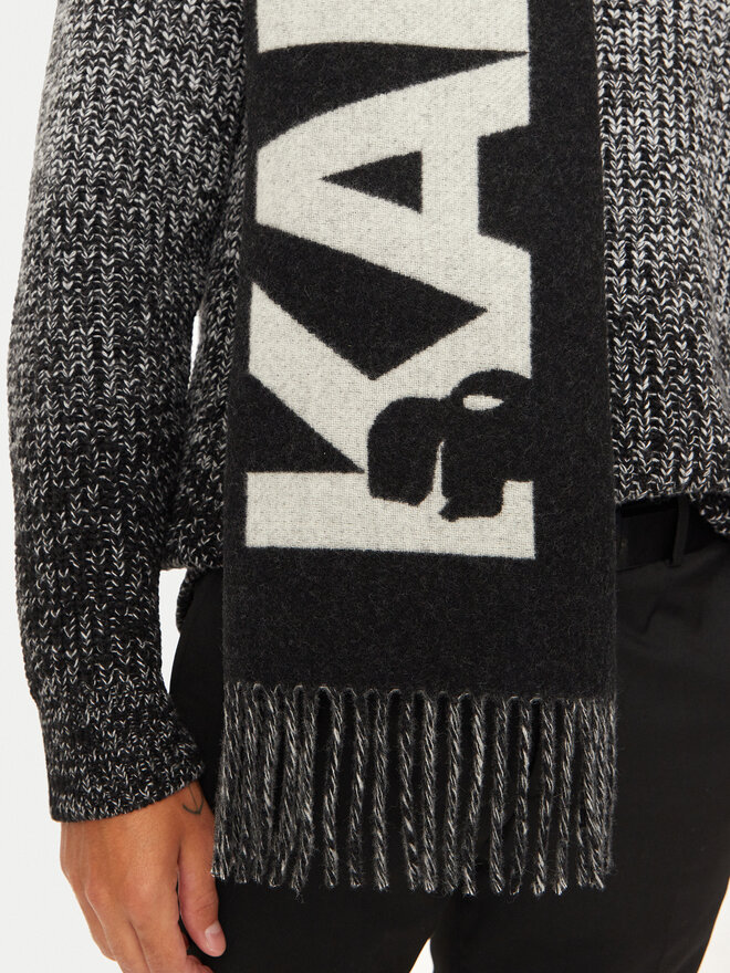 KARL LAGERFELD Šál KARL LAGERFELD 246W3309 Černá