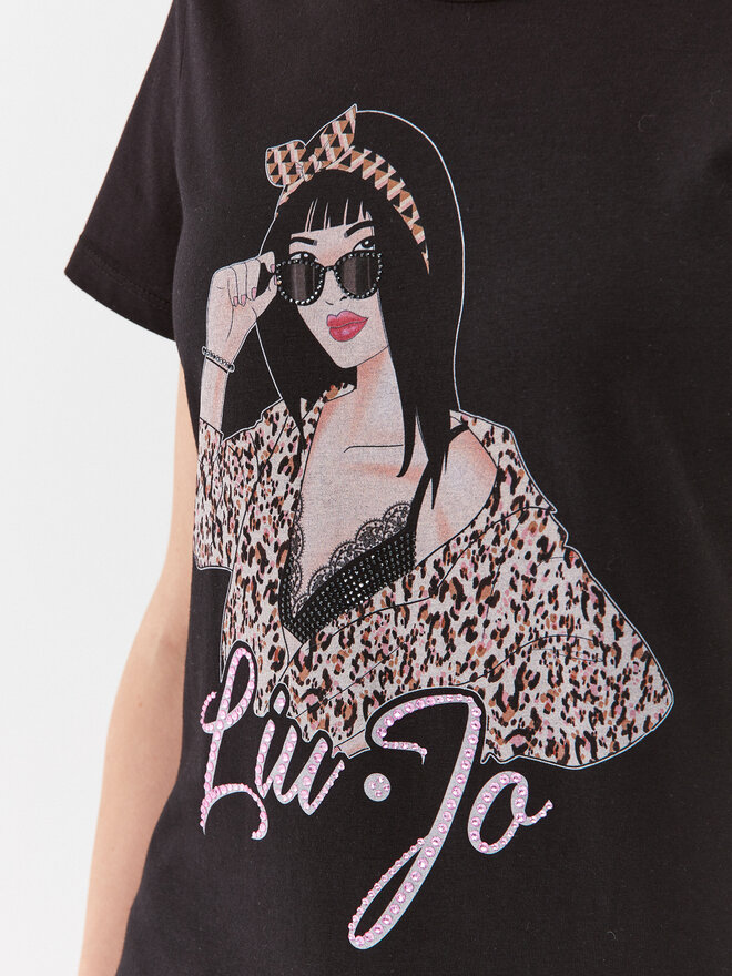 Liu Jo Liu Jo Camiseta 5F3135 JS923 Negro Regular Fit