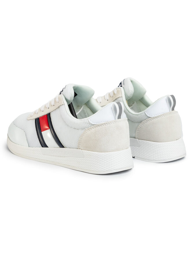 Sneakers Tommy Jeans Flexi Tommy Jeans Flag Sneaker EM0EM00400 Blanc chaussures
