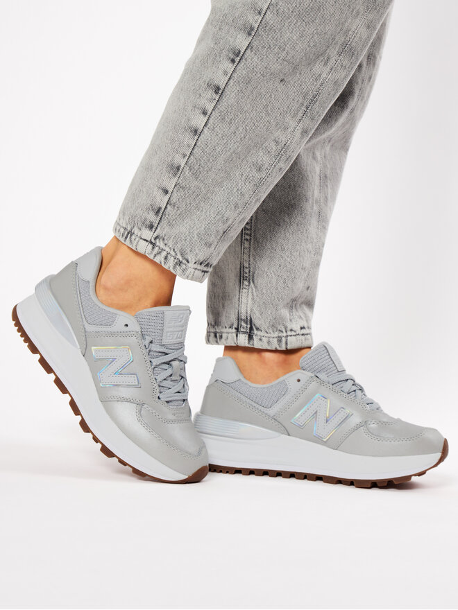 Sneakers New Balance WL574CAS Argento escarpe