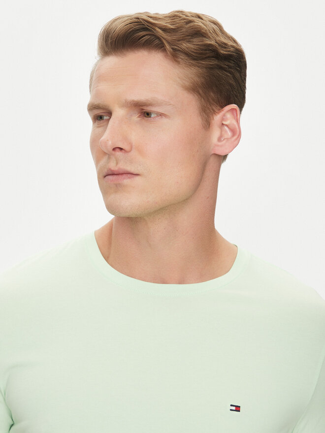 Tommy Hilfiger Tommy Hilfiger Marškinėliai MW0MW10800 Žalia Slim Fit