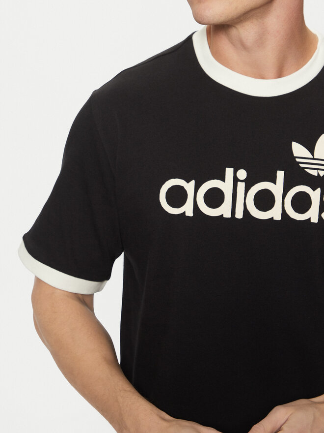 adidas adidas Marškinėliai Simple JC8372 Juoda Regular Fit