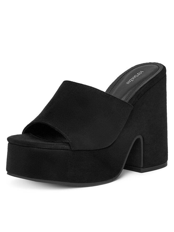 DeeZee Klapki DeeZee E8341-1 Czarny