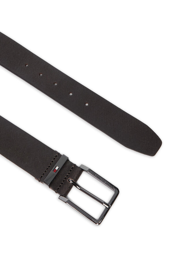 Tommy Hilfiger Gürtel Tommy Hilfiger Oliver Saffiano 3.5 AM0AM14573 Dunkelbraun
