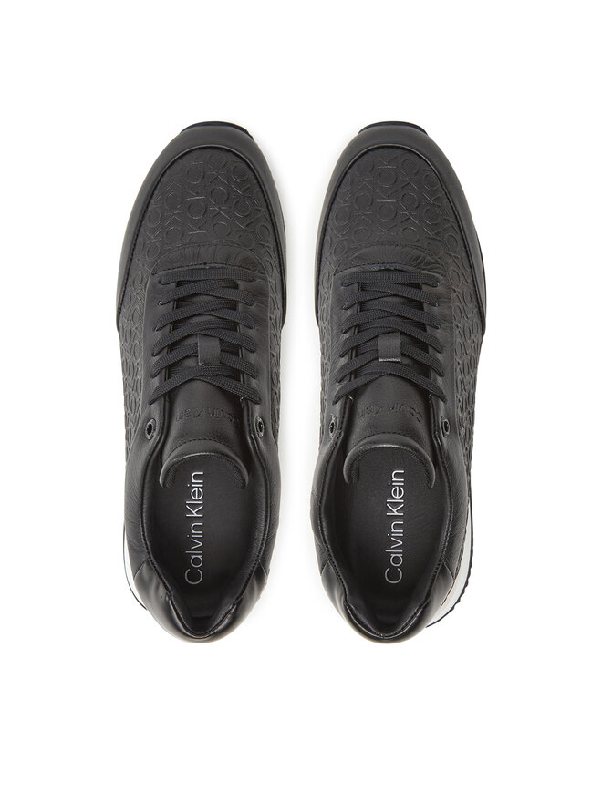 Calvin Klein Сникърси Calvin Klein Runner Lace Up Mono Pu HW0HW02574 Черен