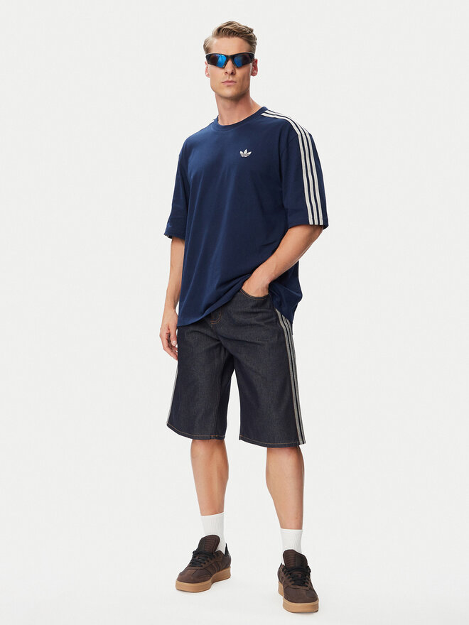 adidas adidas Футболка Adicolor 3-Stripes Oversized Tee KS7414 Cиній Oversize