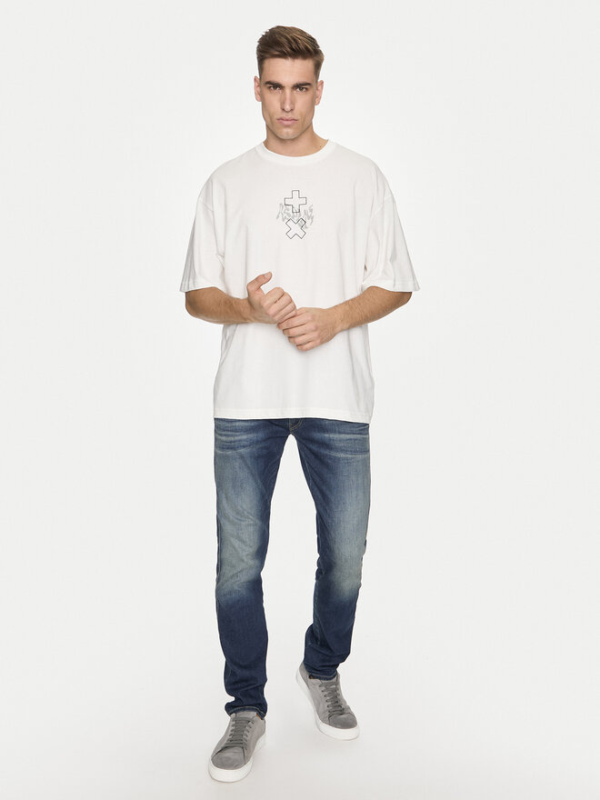 REPLAY REPLAY Camiseta MMG350.000.23454 Blanco Oversize