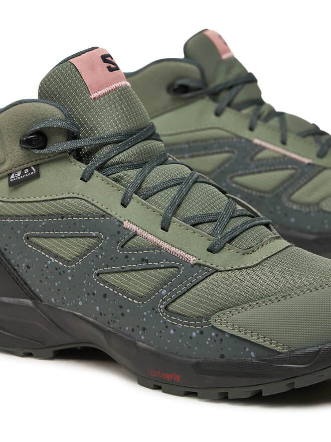 Salomon Trekingová obuv Salomon Outway Mid Climasalomon™ Waterproof L47561700 Zelená