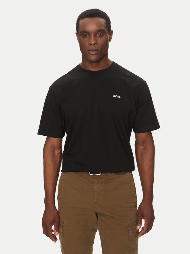 BOSS BOSS Camiseta Te_Surfaceshort 50534925 Negro Relaxed Fit