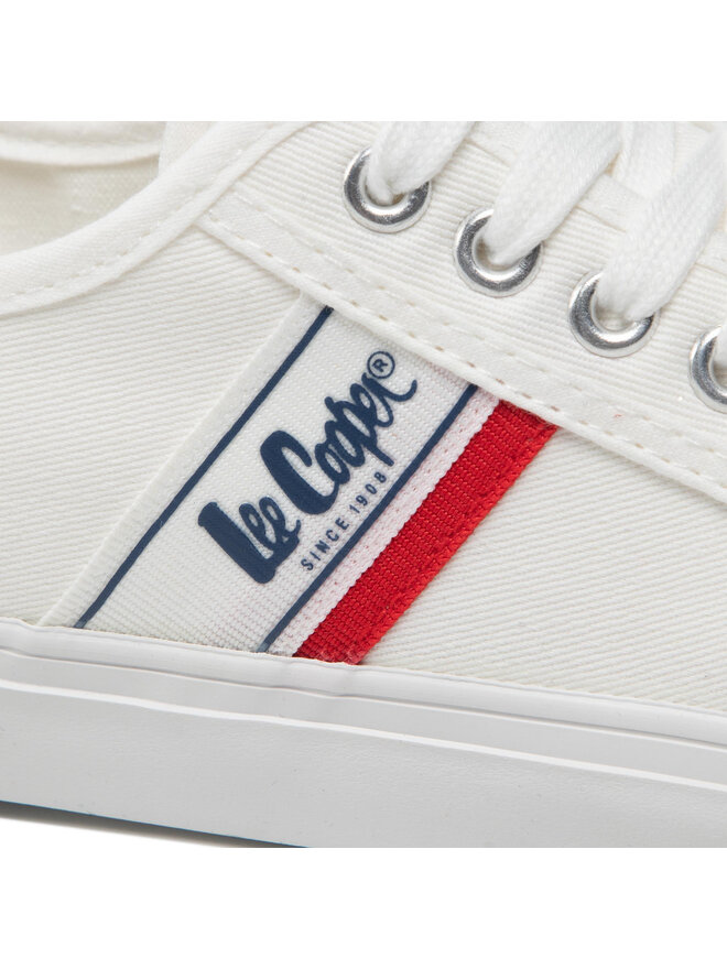 Lee Cooper Sneakers aus Stoff Lee Cooper LCW-22-31-0830LA Weiß