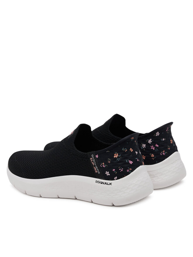 Skechers Sneakersy Skechers GOwalk Flex - Sunset Rose 124822/BKPK Černá