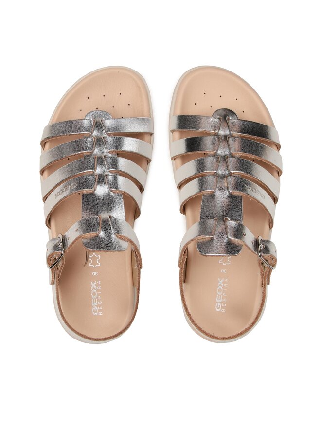 Geox Sandalen Geox J Sandal Soleima Gir J35GSB 000CF C1007 S Silberfarben