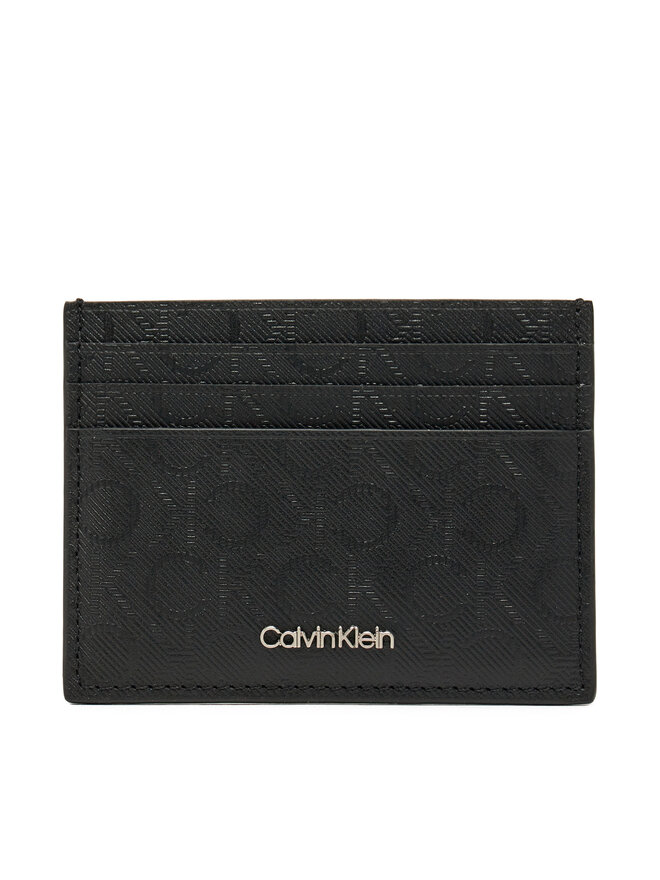 Calvin Klein Pouzdro na kreditní karty Calvin Klein Ck Must Mono Cardholder 6cc K50K512701 Černá