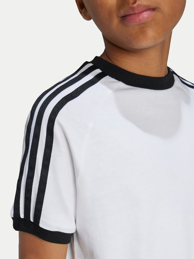 adidas adidas Marškinėliai 3-Stripes JE0515 Balta Regular Fit