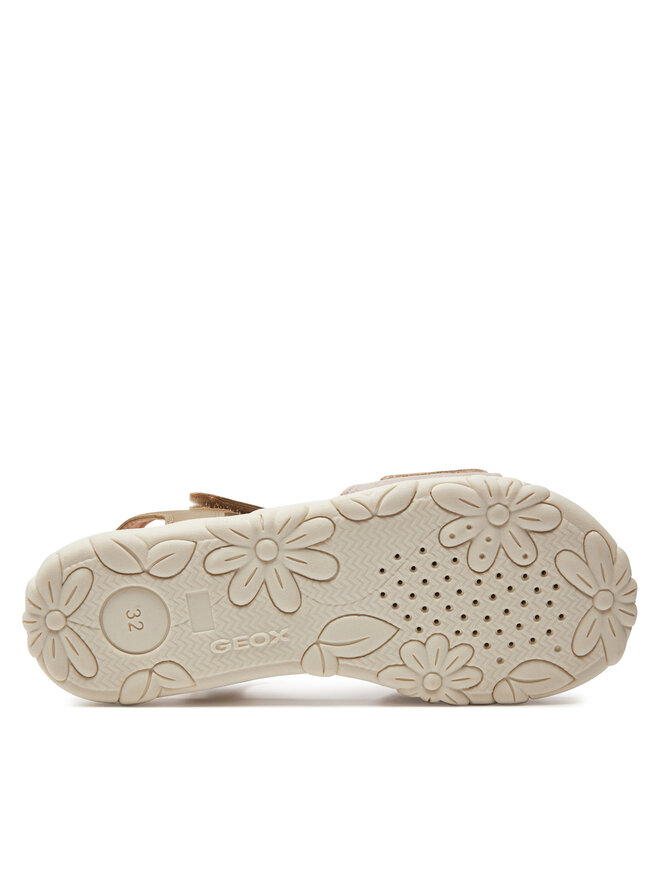 Geox Сандали Geox J Sandal Haiti Girl J028ZA 007NF C0208 D Златист