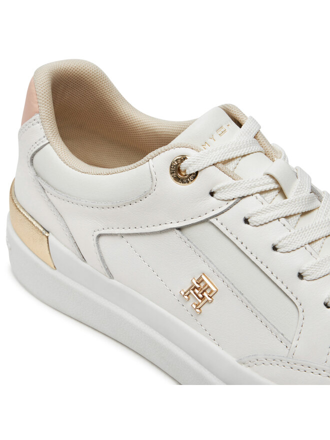 Sneakers Tommy Hilfiger Lux Hardware Court Sneaker FW0FW07997 Écru