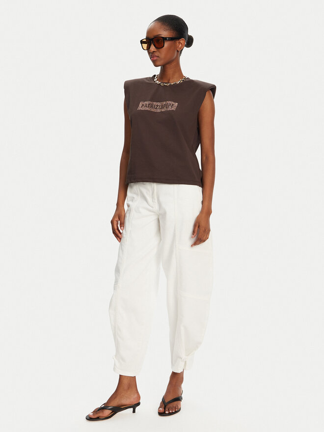 Patrizia Pepe Patrizia Pepe Camiseta 2M4423/J274-B825 Marrón Regular Fit