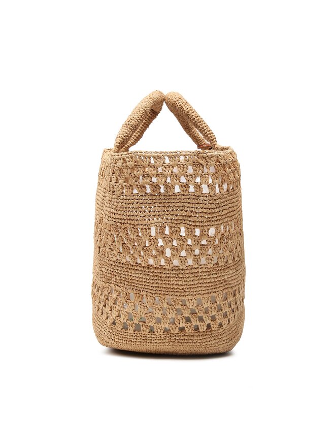 Manebi Сумка Manebi Natural Raffia Panier Weaving V 2.2 AZ Коричневий