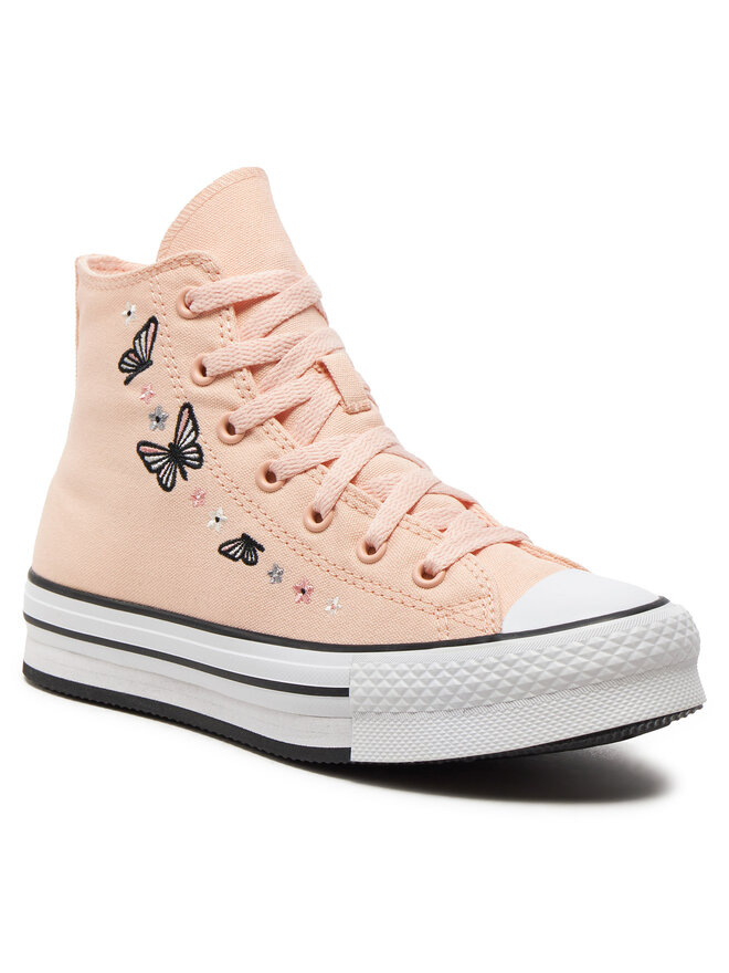 Converse Plátěnky Converse Chuck Taylor All Star Eva Lift Butterflies A07355C Růžová