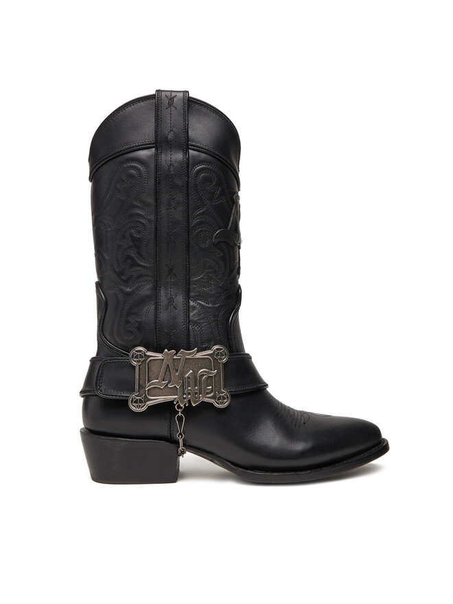 Naked Wolfe Каубойски обувки Naked Wolfe THE OUTLAW BOOT Черен