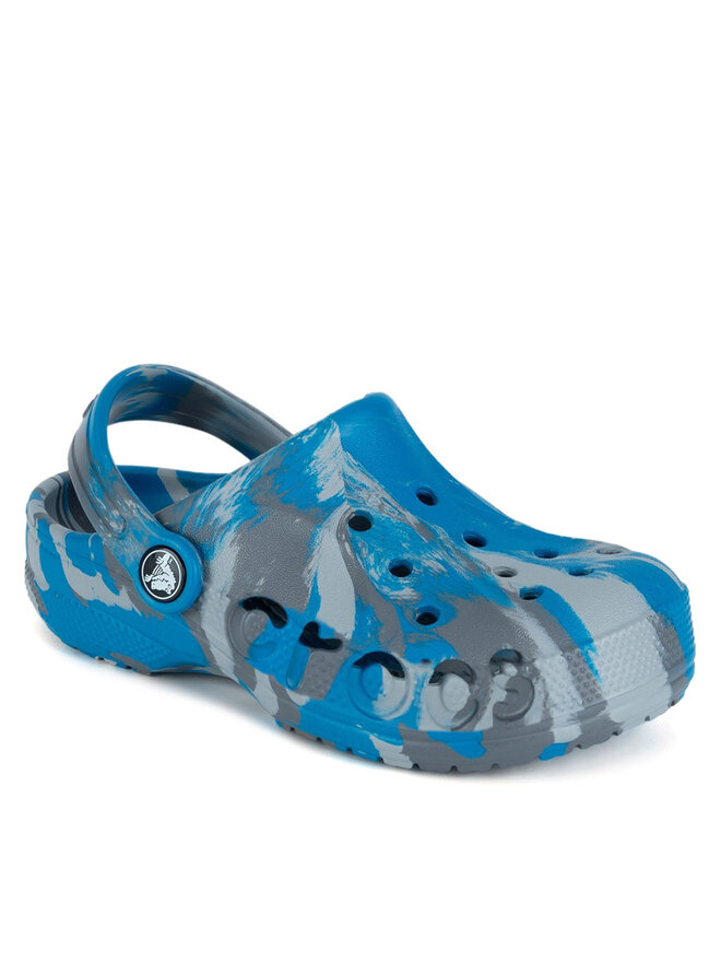Crocs Şlapi Crocs BAYA MARBLED CLOG KIDS 207016-4GL Bleumarin