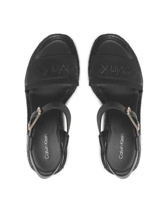 Calvin Klein Espadrilky Calvin Klein Wedge 70HH HW0HW01499 Čierna