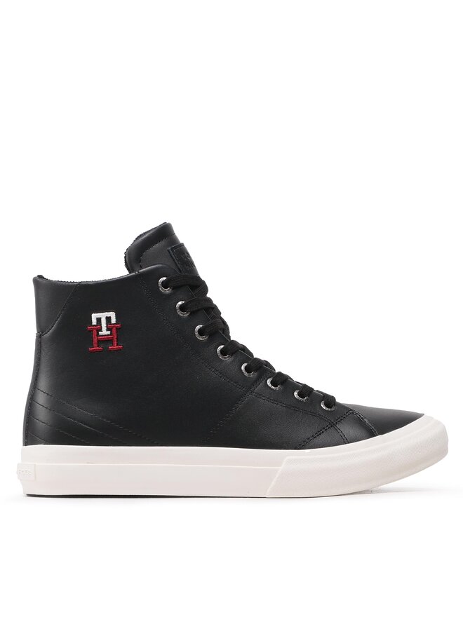 Tommy Hilfiger Sneakersy Tommy Hilfiger Th Hi Vulc Street Leather FM0FM04739 Černá
