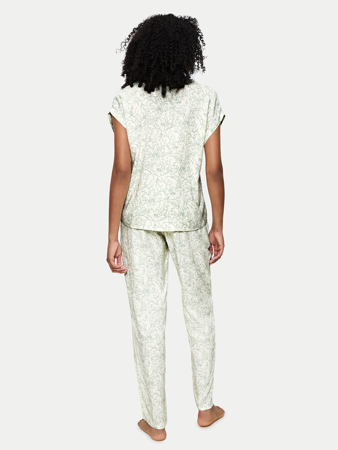 Triumph Triumph Pyjama Boyfriend 10222611 Grün Relaxed Fit