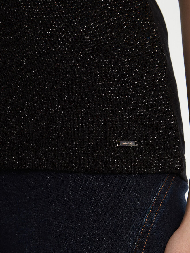 Morgan Morgan Top 251-DIDOA Schwarz Slim Fit