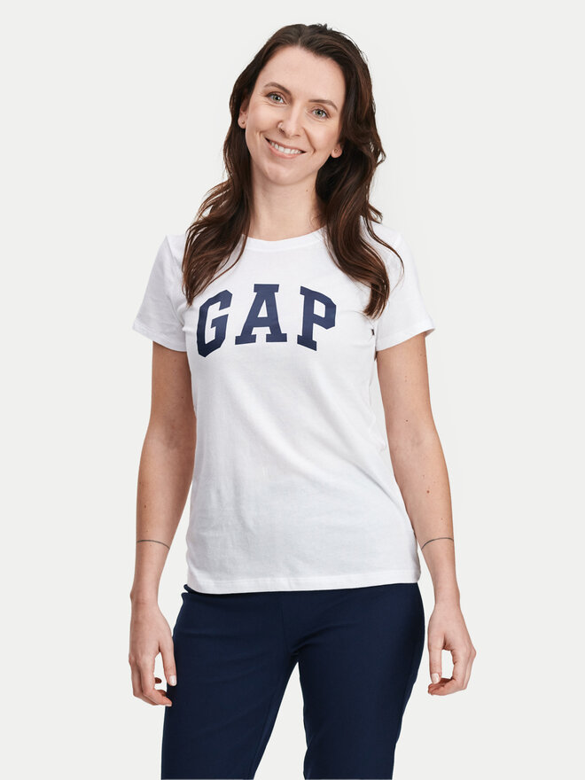Gap Gap Marškinėliai 268820-06 Balta Regular Fit