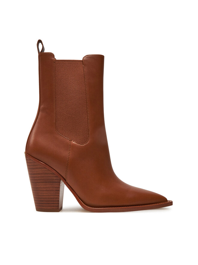 Michael Kors Kovbojská obuv Michael Kors Leni Leather Boot 40T4LNHE5L Hnědá