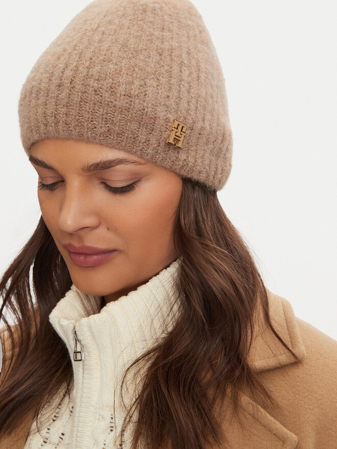 Tommy Hilfiger Шапкa Tommy Hilfiger AW0AW16624 Бежевий