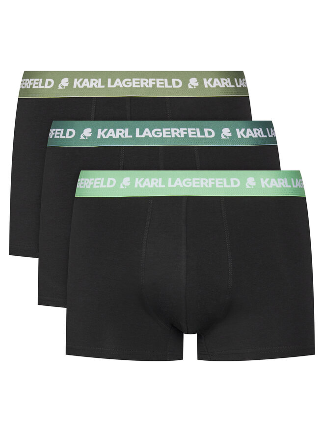 KARL LAGERFELD KARL LAGERFELD Komplektas: 3 poros trumpikių A1M47021 Juoda