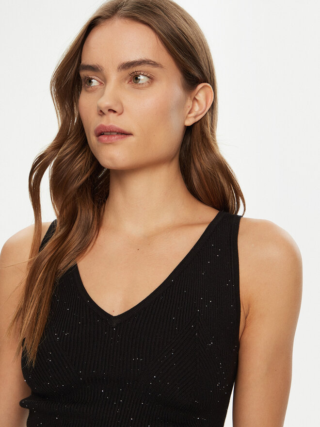 Guess Guess Marškinėliai W5RR18 Z34O0 Juoda Regular Fit