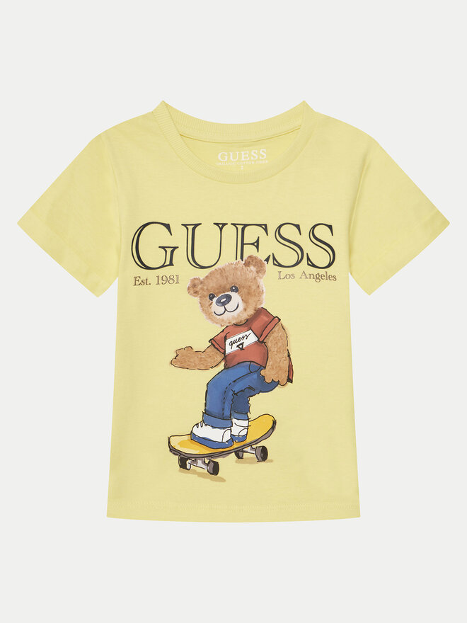 Guess Guess Camiseta N5GI04 K8HM4 Amarillo Regular Fit