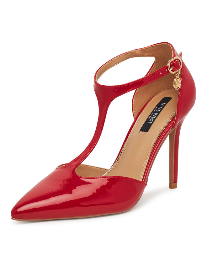 Nine West Pantofi cu toc subțire Nine West WS21582-01 Roșu