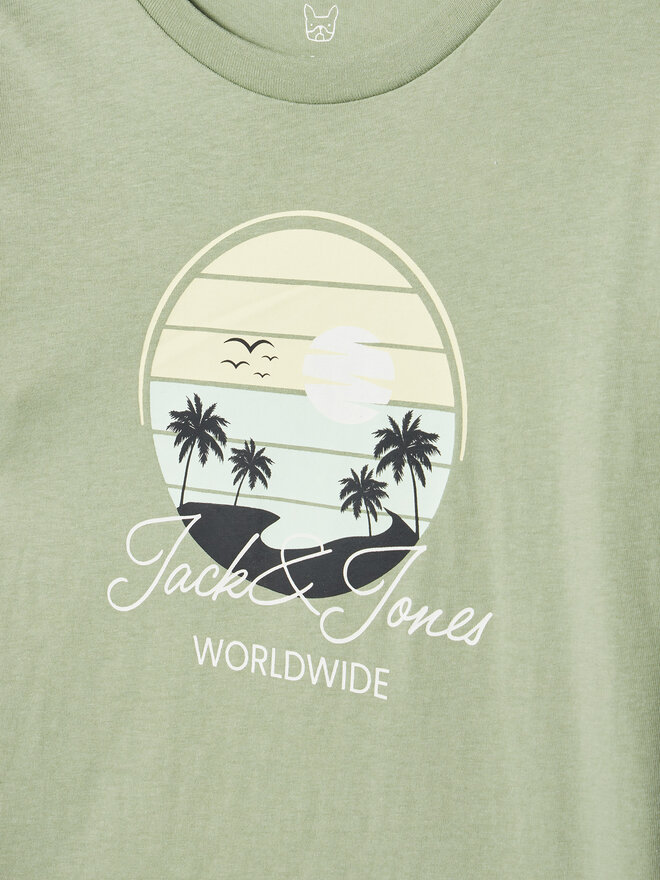 Jack&Jones Junior Jack&Jones Junior Camiseta Palm 12269922 Verde Regular Fit