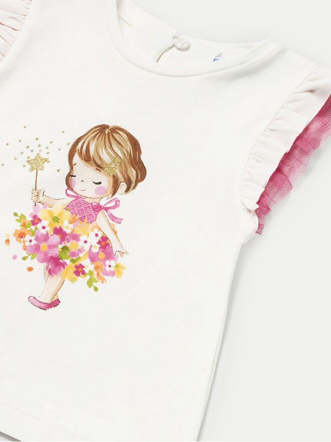 Mayoral Mayoral Camiseta 1005 Blanco Regular Fit