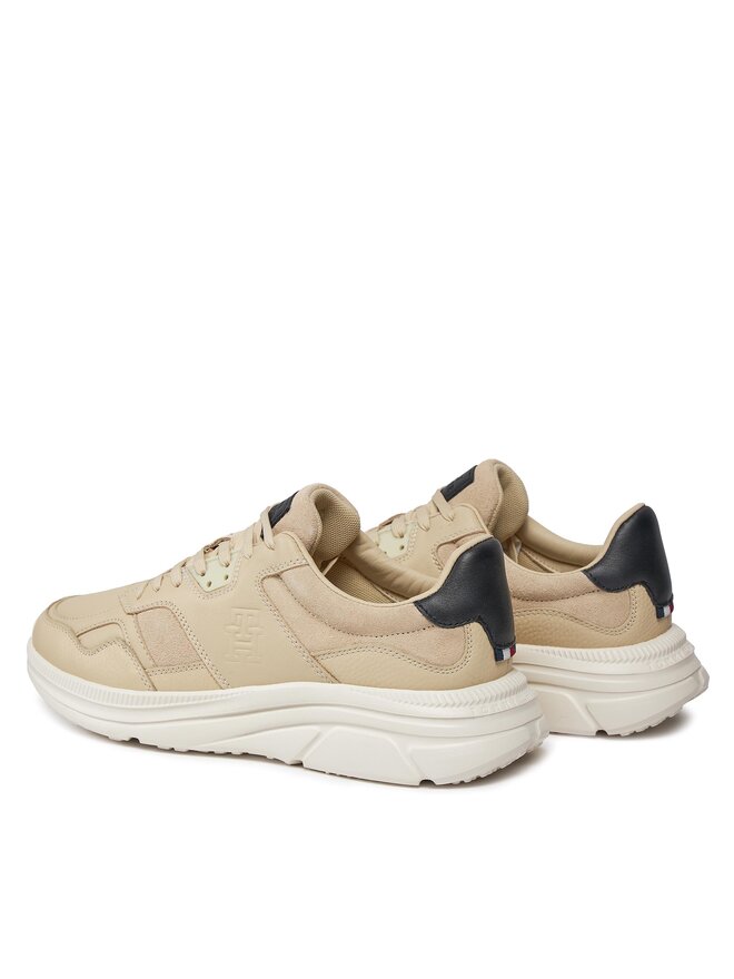 Tommy Hilfiger Сникърси Tommy Hilfiger Modern Runner Premium Lth FM0FM04879 Бежов