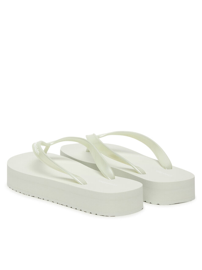 Calvin Klein Zehentrenner Calvin Klein Flatform Flip Flop Met Tpu HW0HW03120 Hellblau