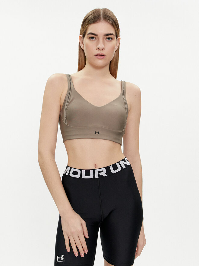 Under Armour Under Armour Спортивний бюстгальтер Ua Infinity Low Strappy Bra 1384128-200 Сірий Fitted Fit