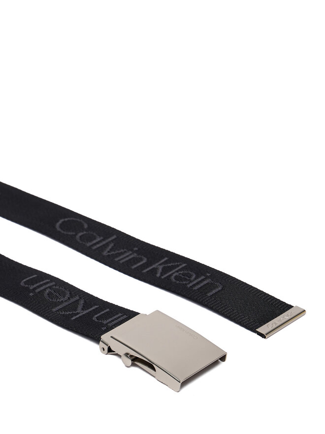 Calvin Klein Herrengürtel Calvin Klein Logo Webbing Plaque 38Mm Fixed LV04D7075G Schwarz