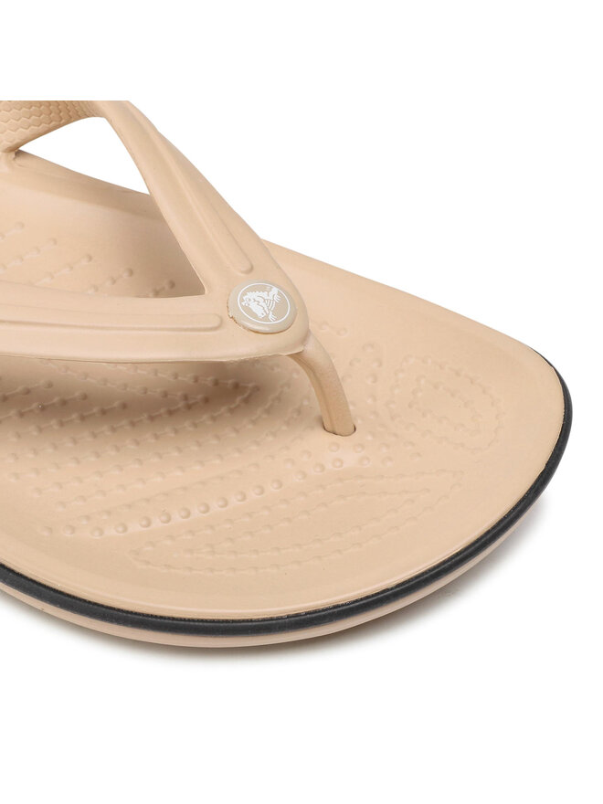 Crocs Zehentrenner Crocs Crocband Flip 11033 Beige