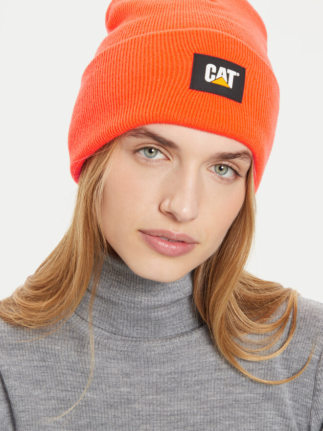 CATerpillar Шапкa CATerpillar Label Cuff 1090026 Оранжевий