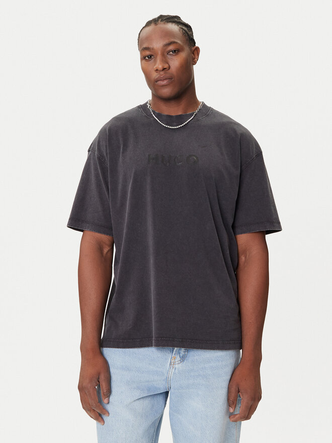 HUGO HUGO Camiseta Nebute 50542638 Negro Loose Fit
