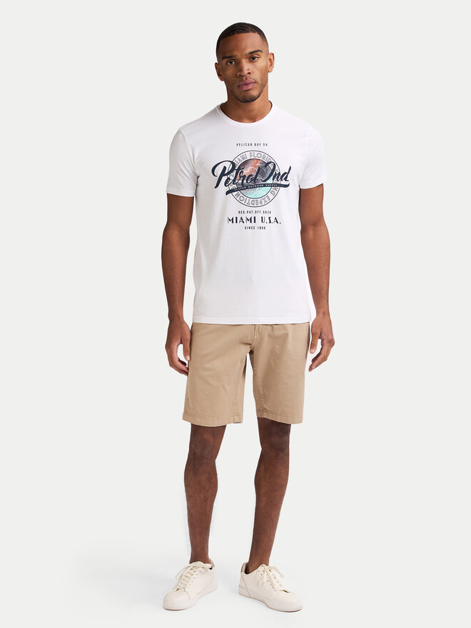Petrol Industries Petrol Industries Camiseta M-1050-TSR602 Blanco Regular Fit
