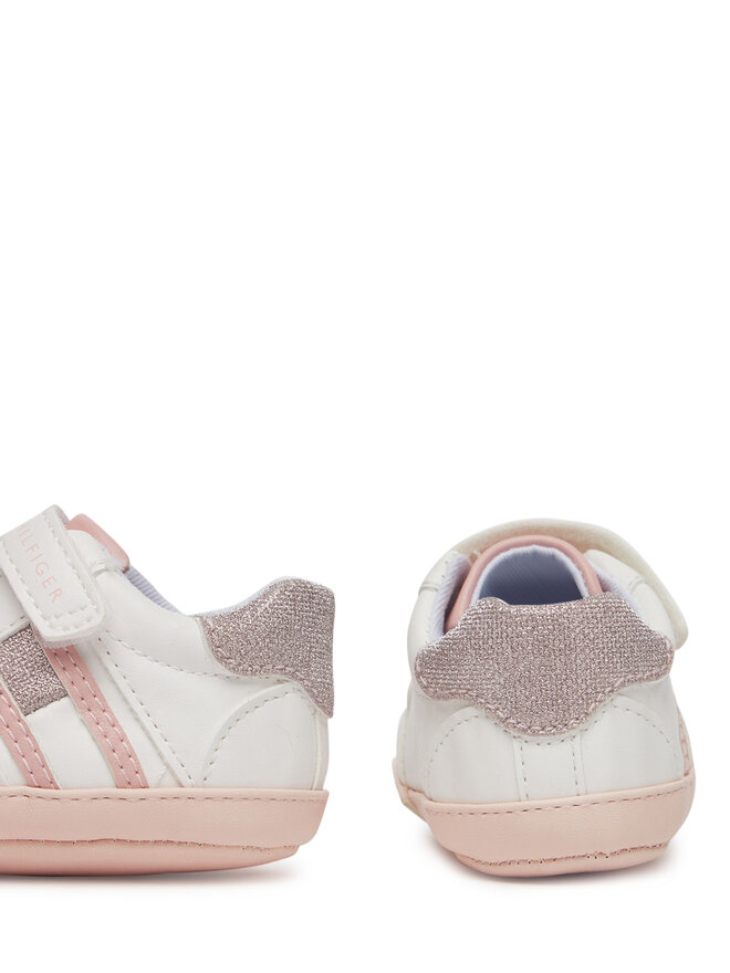 Tommy Hilfiger Снікерcи Tommy Hilfiger Flag Low Cut Velcro Sneaker T0A9-33721-1528 Білий